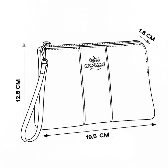 Monedero tipo Coach con caja – Empaque de regalo elegante