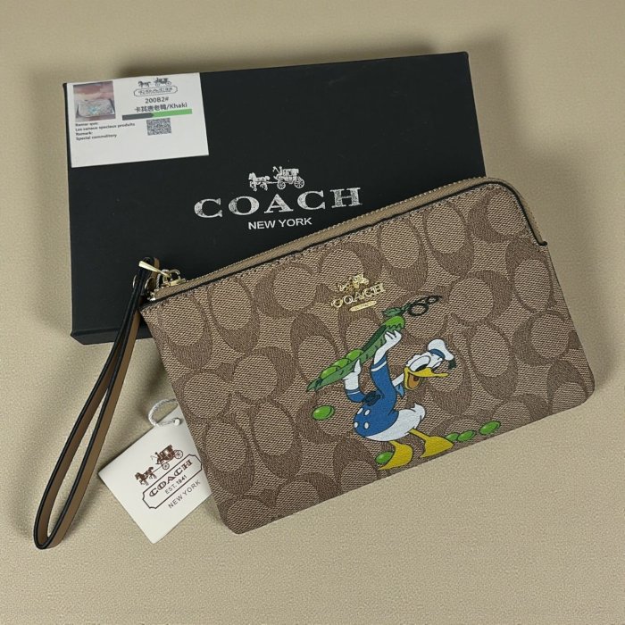 Monedero tipo Coach con caja – Empaque de regalo elegante