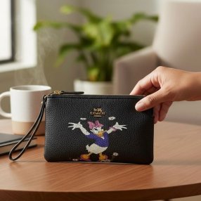 Monedero tipo Coach con caja – Empaque de regalo elegante