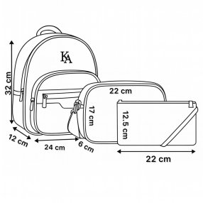 Mochila Combo Casual KR Marrón