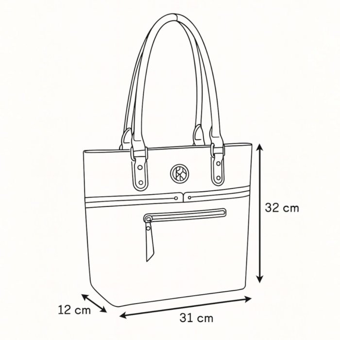 Bolsa Tote para Mujer GRENOBIL | Amplia, Elegante y Reforzada 31×32×12