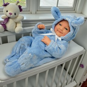 Muñeco Bebé con Mameluco de Peluche 37 cm – Suave, Tierno y Perfecto p