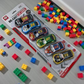 Carritos Metálicos Deportivos para Niños – Pack de 6 | Pull Back