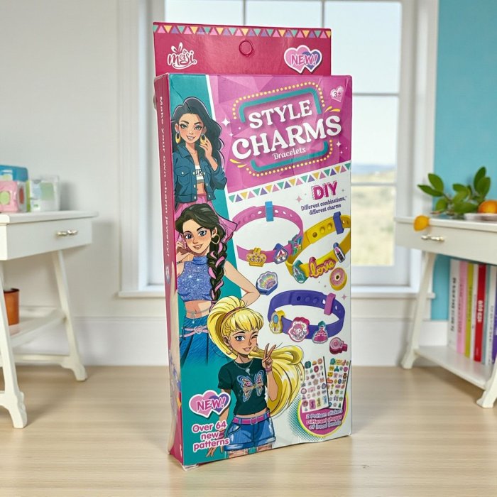 Set Style Charms Pulseras DIY | Kit Creativo para Niñas | Pulseras Per