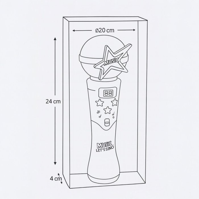 Micrófono Musical Infantil de Juguete | Juguete Interactivo para Niños