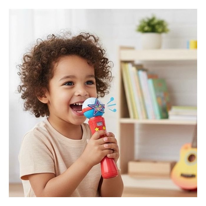Micrófono Musical Infantil de Juguete | Juguete Interactivo para Niños