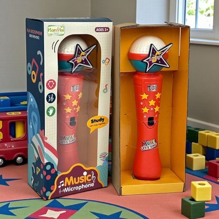 Micrófono Musical Infantil de Juguete | Juguete Interactivo para Niños