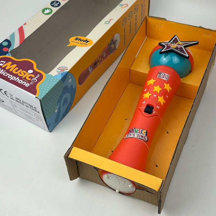 Micrófono Musical Infantil de Juguete | Juguete Interactivo para Niños