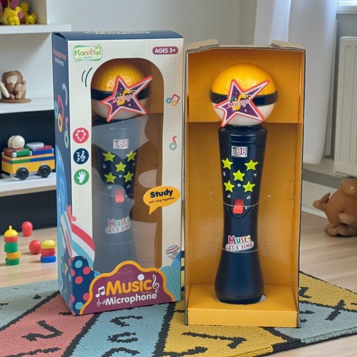 Micrófono Musical Infantil de Juguete | Juguete Interactivo para Niños