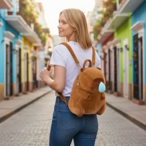 Mochila Capibara Moco Peluche 35  CM.