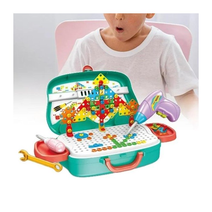 Juego De Taladro Eléctrico De Juguete