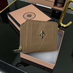 Billetera Corta para Dama con Cierre | Diseño Acolchado Elegante