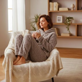 Set Pijama Relieve Corazón Poema