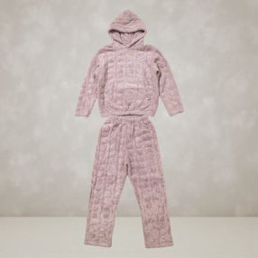 Set Pijama Relieve Corazón Nude