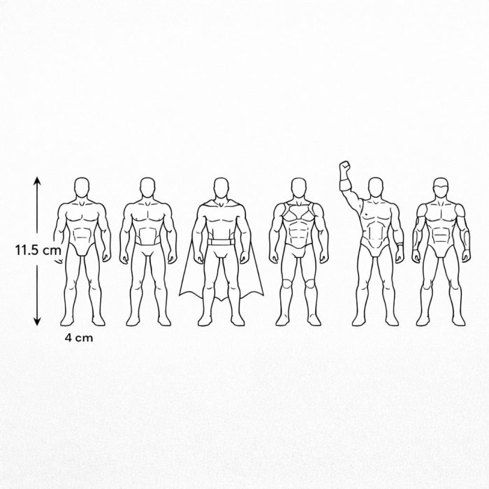 Set de figuras de acción tipo Avengers de 11.5 cm. Diseños surtidos,