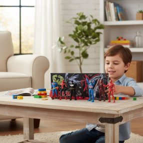 Set de figuras de acción tipo Avengers de 11.5 cm. Diseños surtidos,