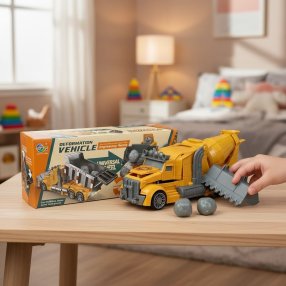 Vehículo Deformable Camión Revolvedor de Cemento | Juguete de Construc