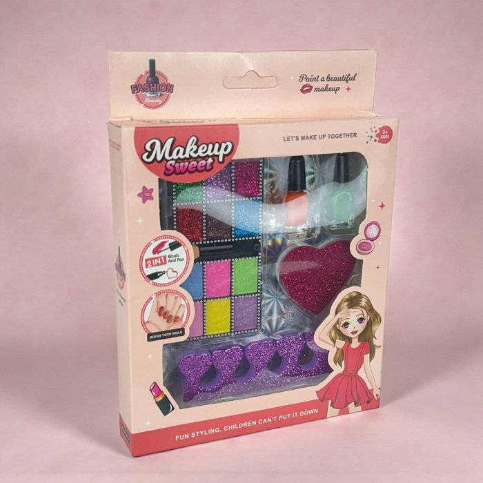 Set de Maquillaje Infantil Makeup Sweet para Niñas con Sombras y Esmal