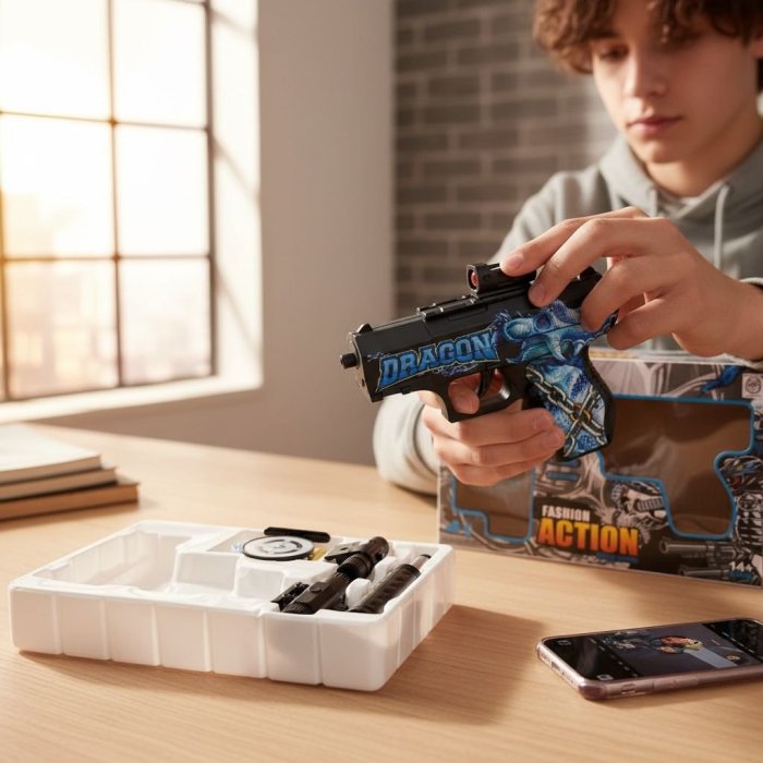 Pistola Dinosaurios De Hidrogel ( Varia tono).