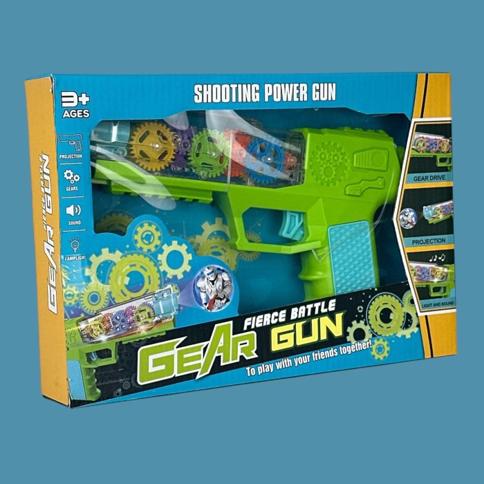 Pistola De Juguete Gear Gun Con Luz, Sonido Y Proyección Para Niños