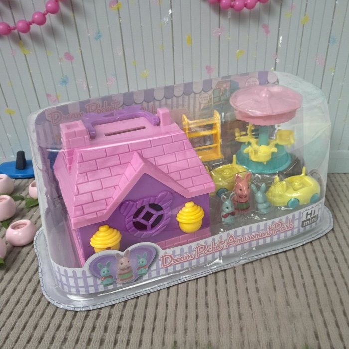 Set Dream Pocket Amusement Park con Casita y Figuras | Juguete Infanti