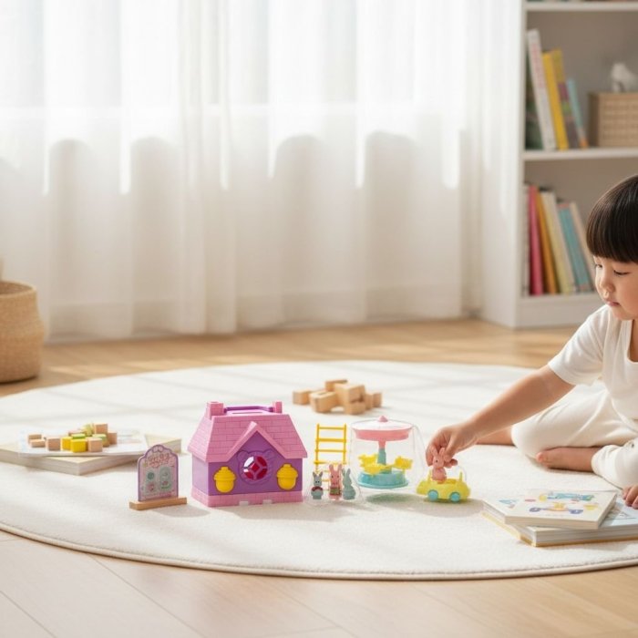 Set Dream Pocket Amusement Park con Casita y Figuras | Juguete Infanti