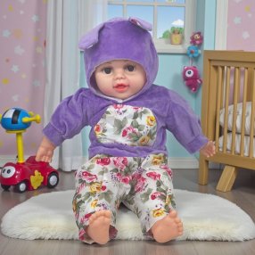 Muñeca Bebé con Mameluco Tipo Romper 51 cm | Muñeca Grande para Niña