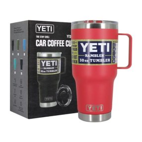 TERMO YETI 30 OZ. CON AGARRADERA ROJO