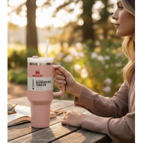 Vaso térmico Stanley Quencher H2.0 con popote y asa 💧. Acero inoxidab