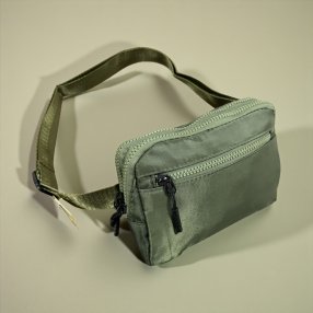 Riñonera Deportiva 3 Cierres Verde Olivo