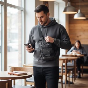 Mariconera Pechera Gris (Varía tono)