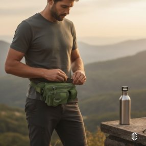 Cangurera Terreneitor Verde Olivo