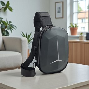 Pechera Premium Rígida Antirobo con Candado Y Entrada Para Usb Gris