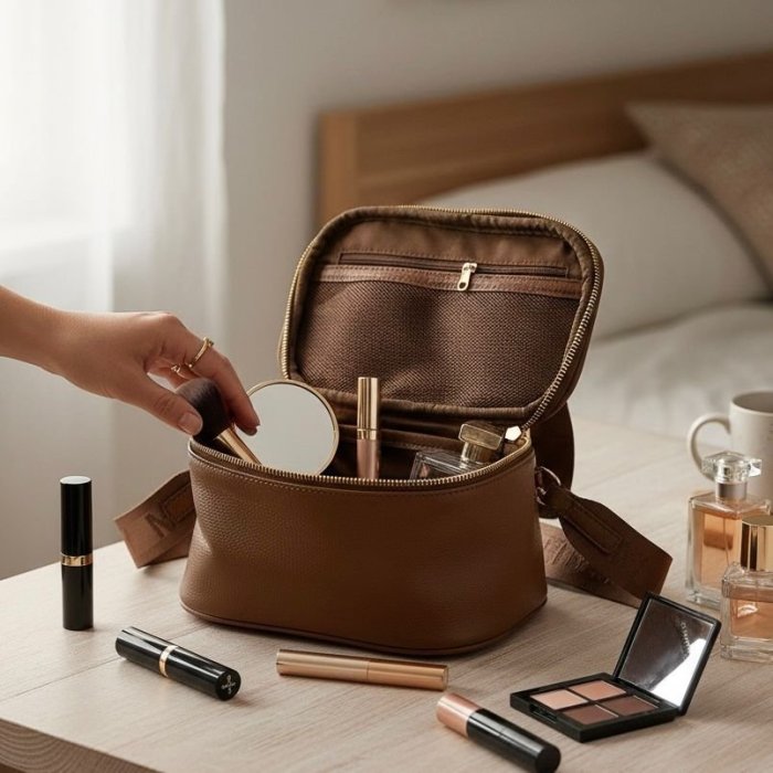 Cosmetiquera Neceser Café