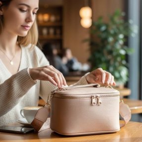 Cosmetiquera Neceser Rosa