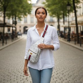 Pechera blanca moderna  ideal para uso diario