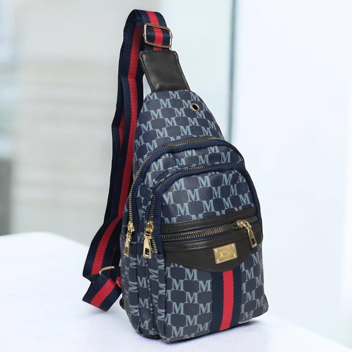 Pechera Vinipiel M Marino  3 cierres