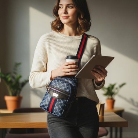 Pechera azul marino moderna  ideal para uso diario