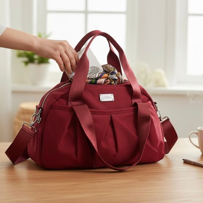 Bolso rojo moderno para mujer cómodo y perfecto para el día a día