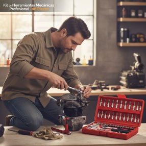 Kit de herramientas mecánicas profesional 46 piezas