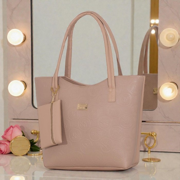 Bolsa maquillaje elegante con monedero – ideal para oficina y diario