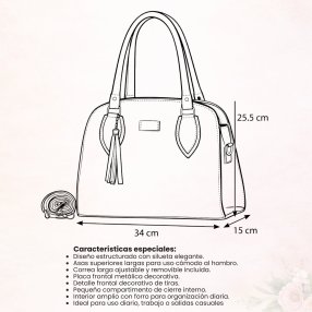 Bolsa de mano maquillaje elegante – ideal para uso diario y oficina