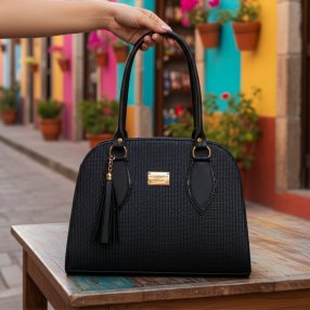 Bolsa de mano negra elegante – ideal para uso diario y oficina