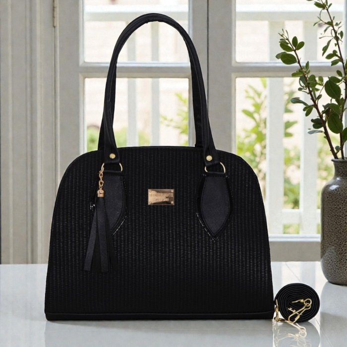Bolsa de mano negra elegante – ideal para uso diario y oficina