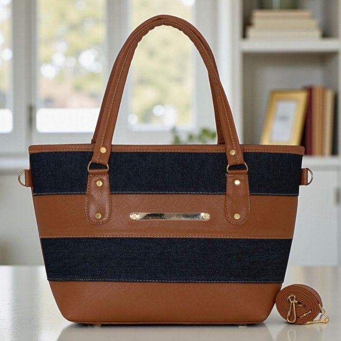 Bolsa tote mezclila moderna – ideal para uso diario y trabajo
