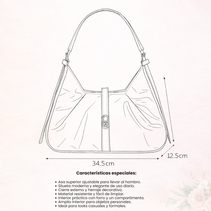 Bolsa charol blanco – ideal para salidas y eventos