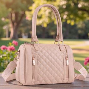 Bolsa rosa estructurada – ideal para uso diario