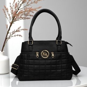 Bolsa negra de hombro elegante – ideal para uso diario y oficina