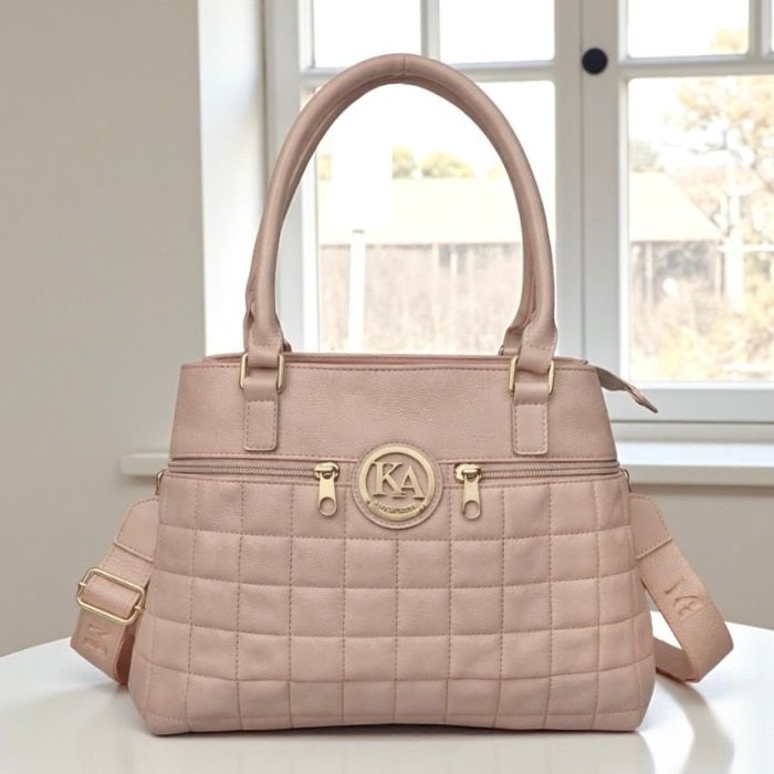 Bolsa rosa de hombro elegante – ideal para uso diario y oficina