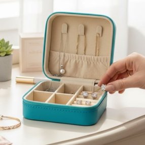 Alhajero compacto – organizador elegante para accesorios